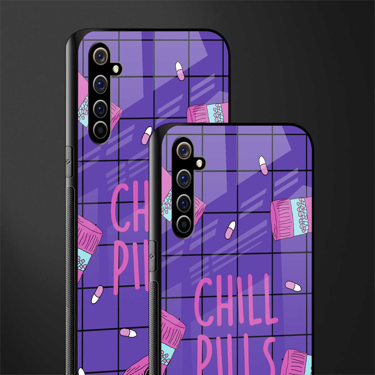 chill pills glass case for realme x50 pro image-2