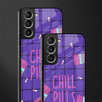 chill pills glass case for samsung galaxy s21 fe 5g image-2