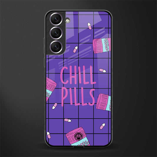 chill pills glass case for samsung galaxy s21 image