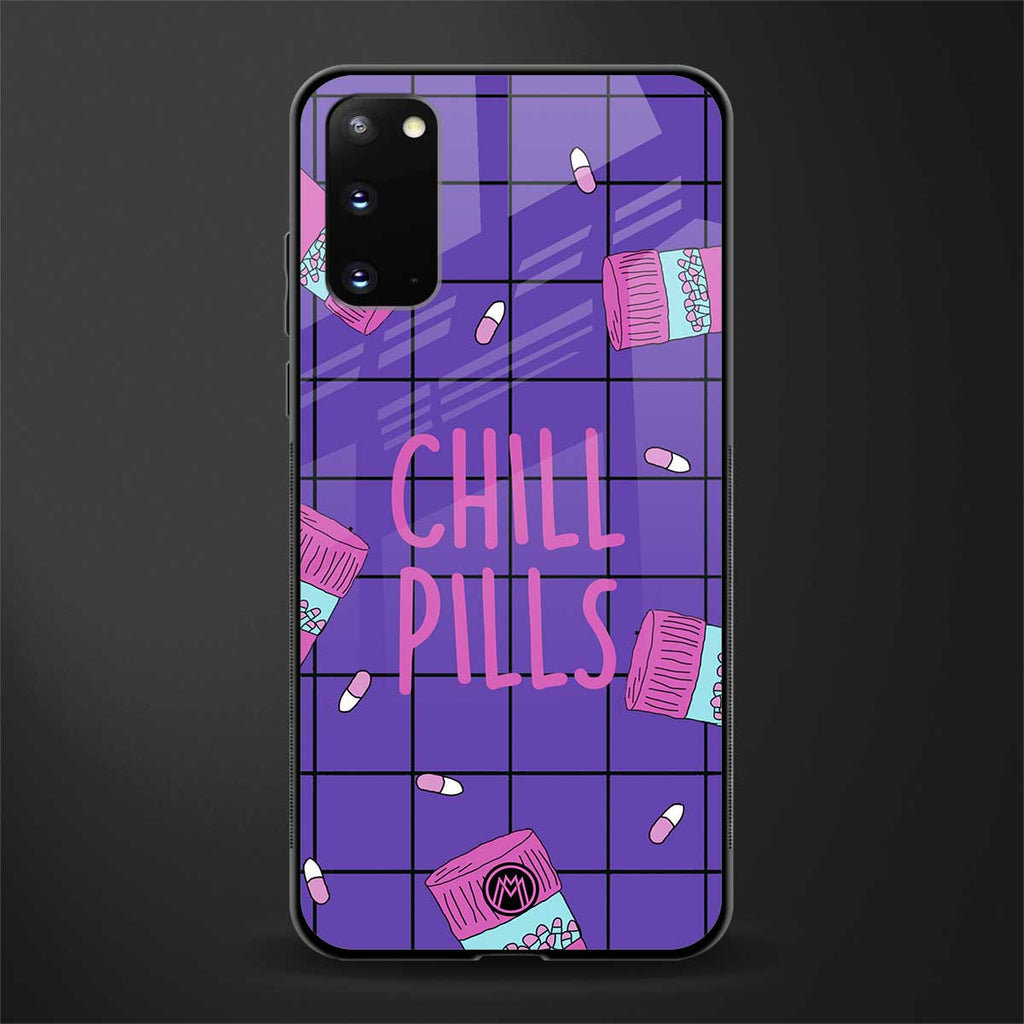 chill pills glass case for samsung galaxy s20 image