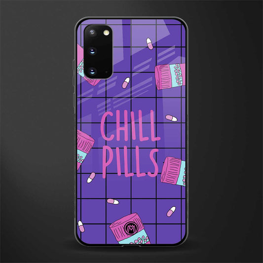 chill pills glass case for samsung galaxy s20 image