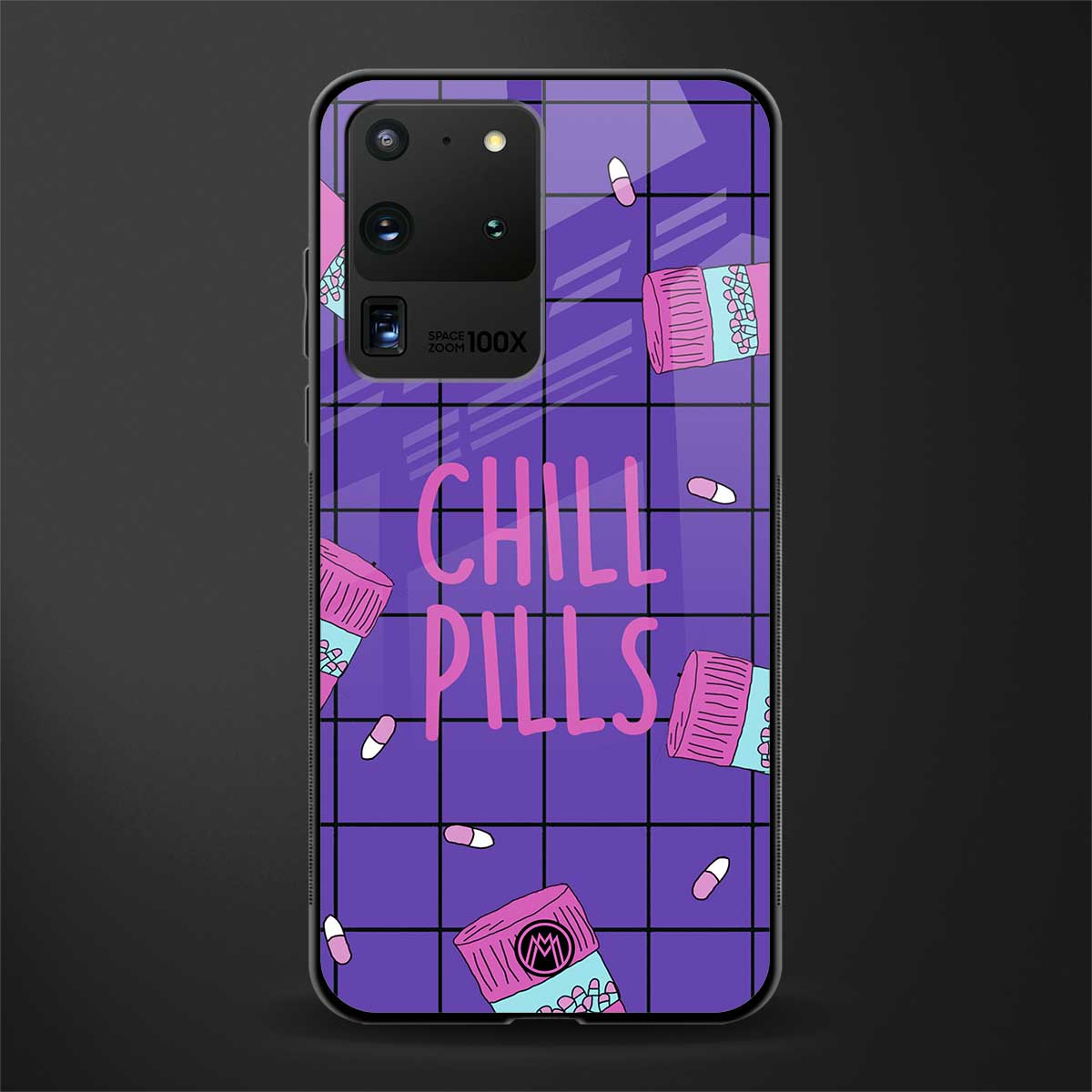 chill pills glass case for samsung galaxy s20 ultra image