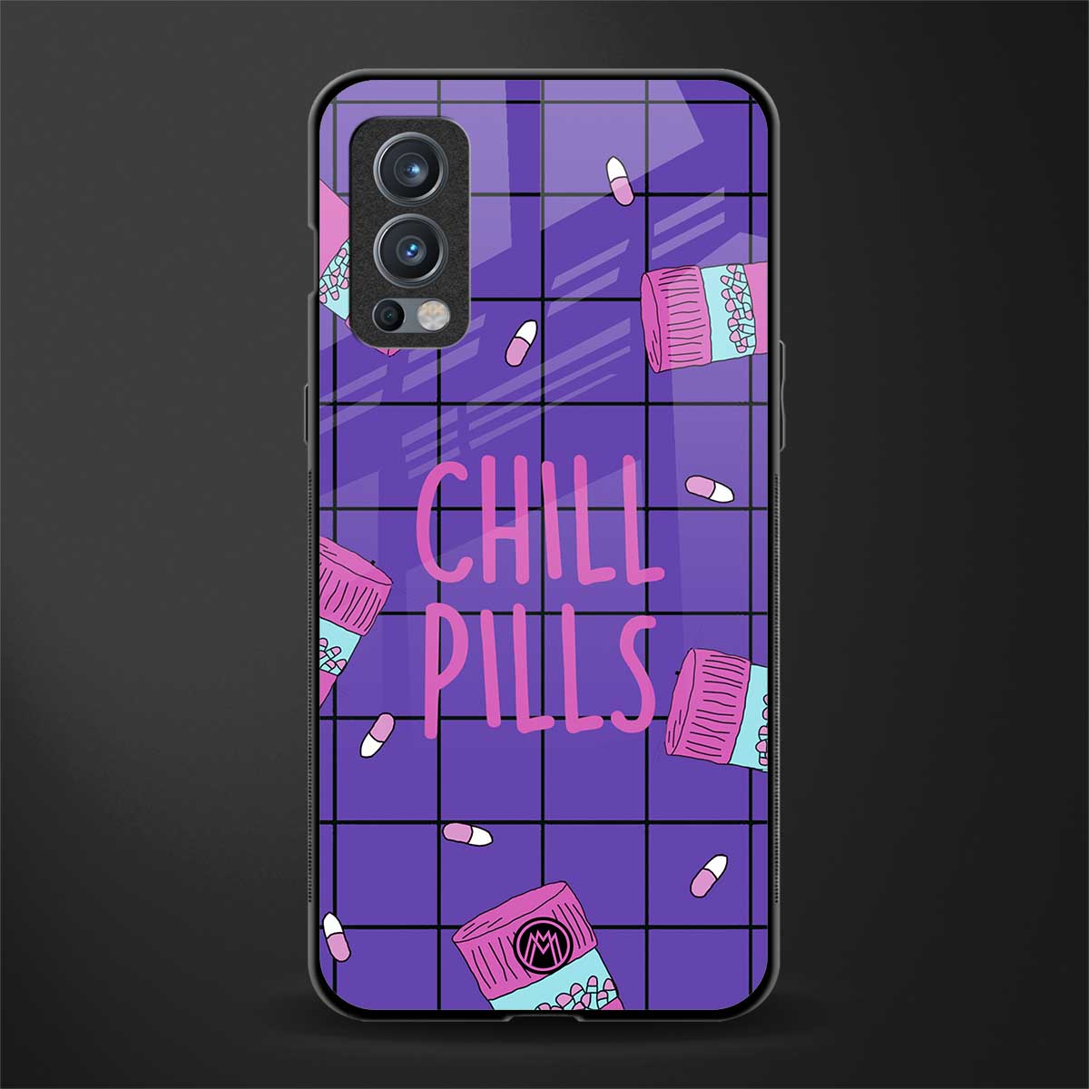 chill pills glass case for oneplus nord 2 5g image