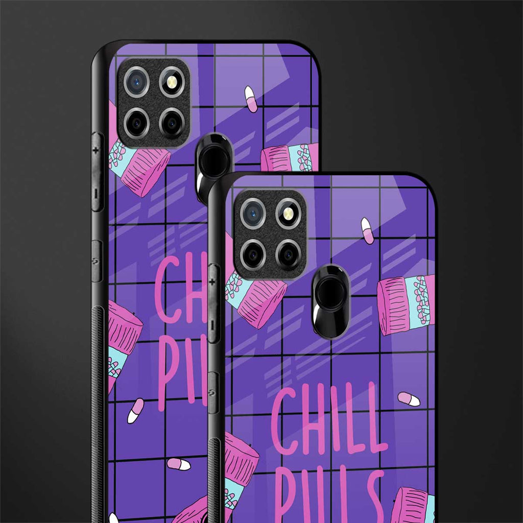 chill pills glass case for realme narzo 30a image-2