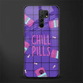 chill pills glass case for poco m2 image