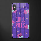 chill pills glass case for redmi 9i image