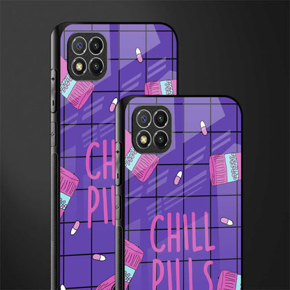 chill pills glass case for poco c3 image-2