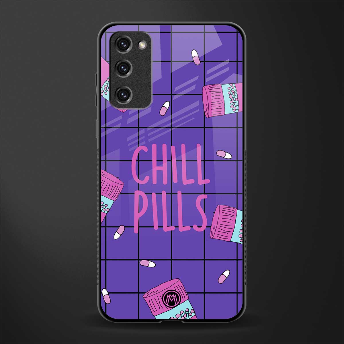 chill pills glass case for samsung galaxy s20 fe image