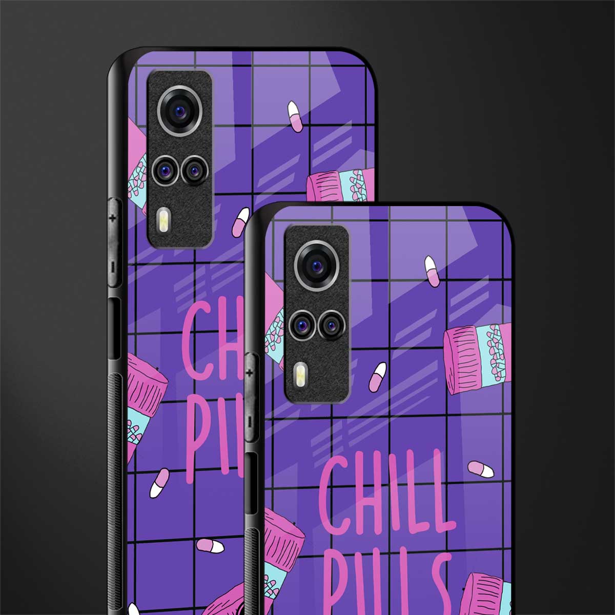 chill pills glass case for vivo y51a image-2