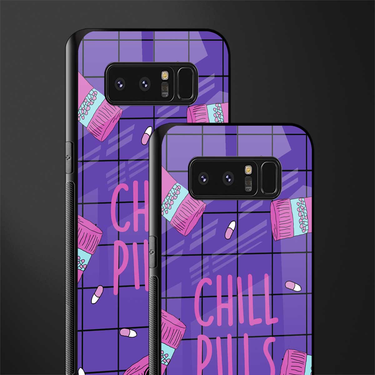 chill pills glass case for samsung galaxy note 8 image-2