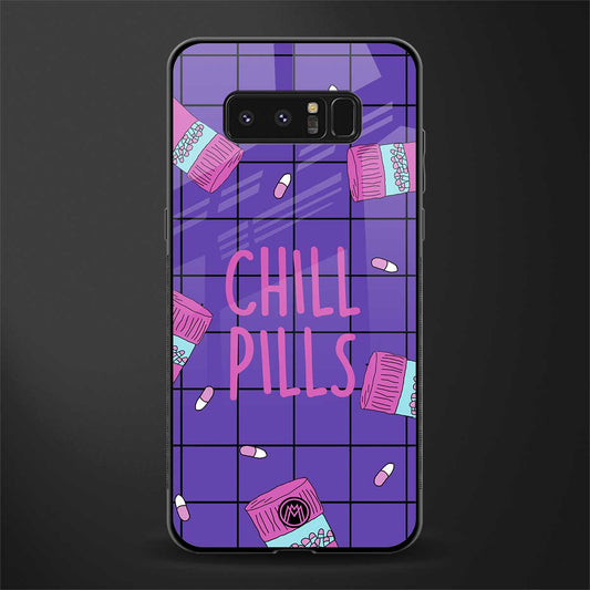 chill pills glass case for samsung galaxy note 8 image