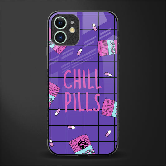 chill pills glass case for iphone 12 mini image