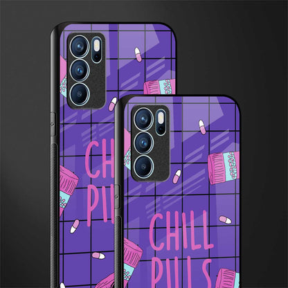 chill pills glass case for oppo reno6 pro 5g image-2