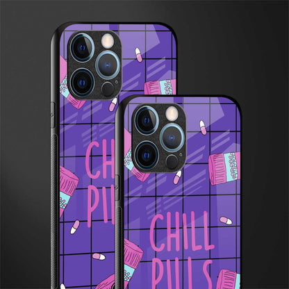 chill pills glass case for iphone 12 pro image-2