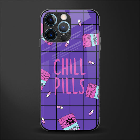chill pills glass case for iphone 12 pro image