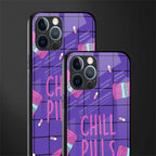 chill pills glass case for iphone 12 pro max image-2