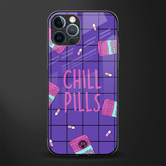 chill pills glass case for iphone 12 pro max image