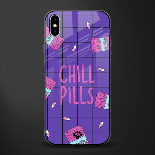 chill pills glass case for iphone xs max image