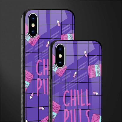 chill pills glass case for iphone xs image-2