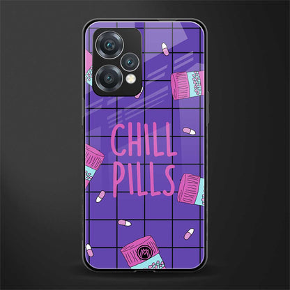chill pills back phone cover | glass case for oneplus nord ce 2 lite 5g