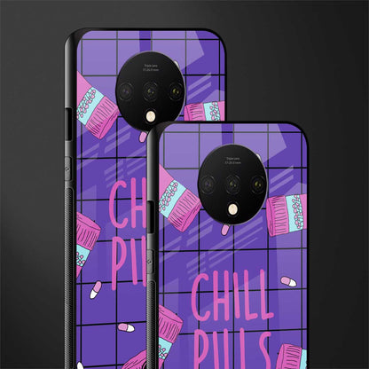 chill pills glass case for oneplus 7t image-2