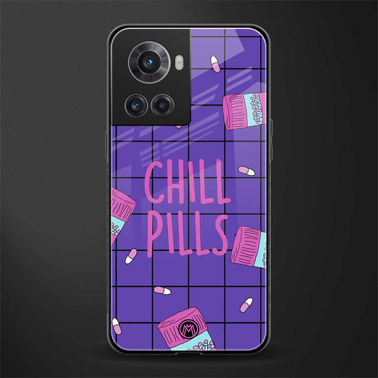 chill pills back phone cover | glass case for oneplus 10r 5g