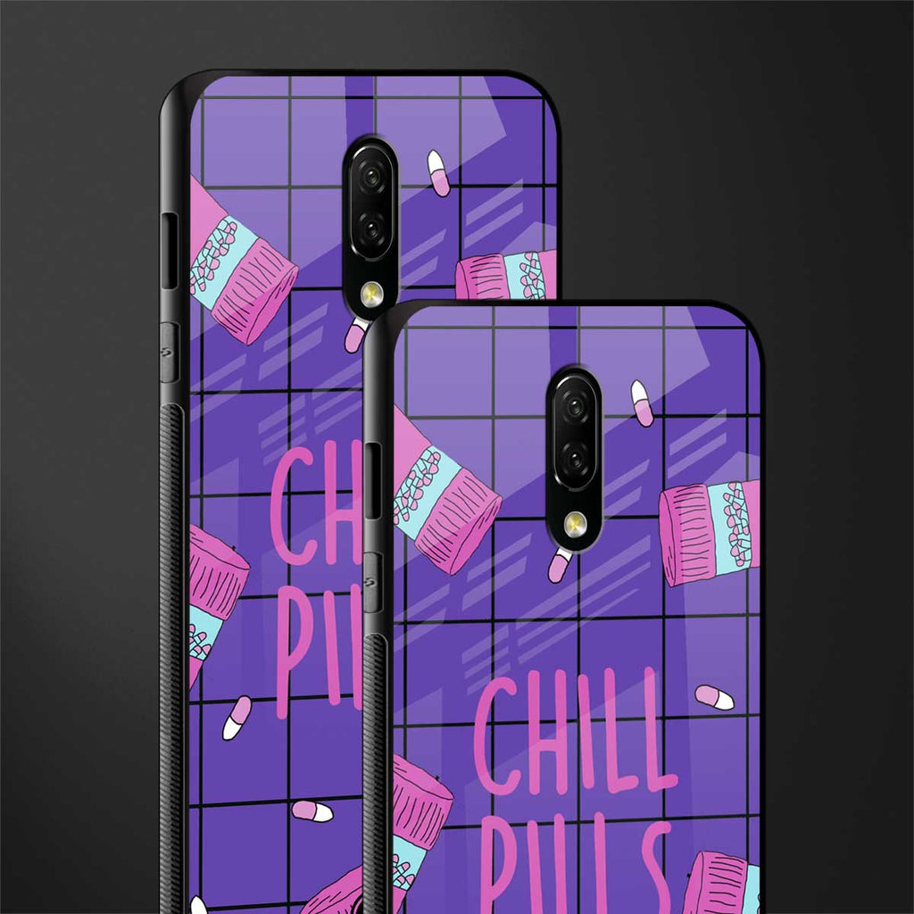 chill pills glass case for oneplus 7 image-2