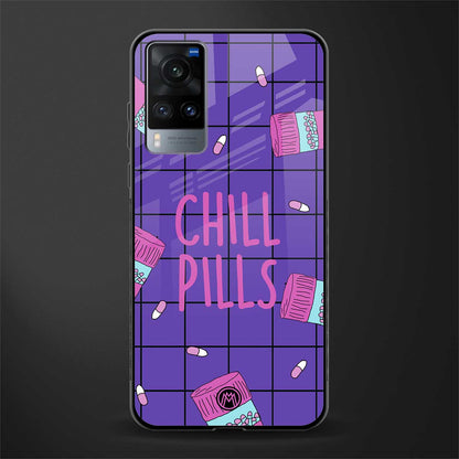 chill pills glass case for vivo x60 image