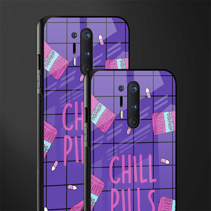 chill pills glass case for oneplus 8 pro image-2