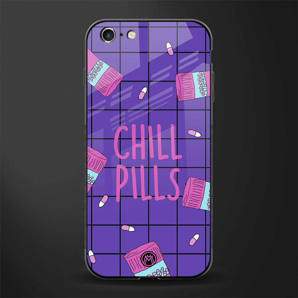 chill pills glass case for iphone 6 image