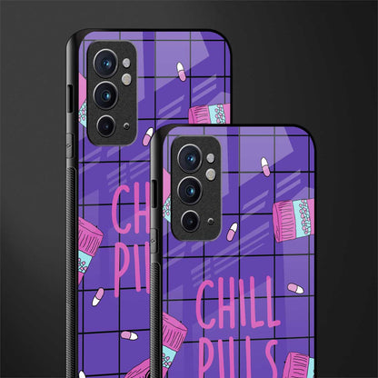 chill pills glass case for oneplus 9rt image-2