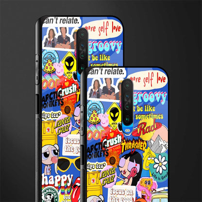 classic collage aesthetic glass case for poco x2 image-2