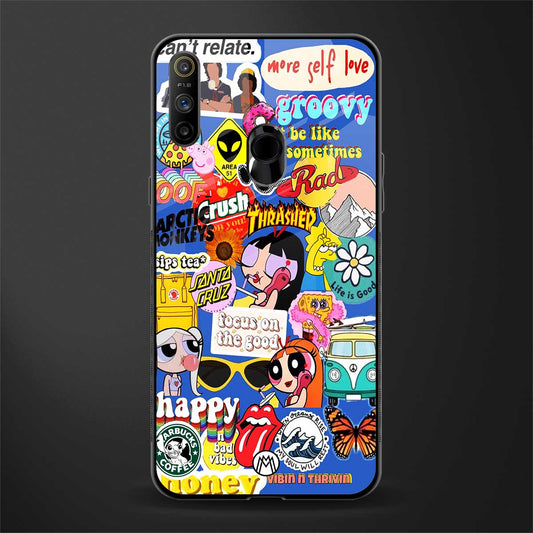classic collage aesthetic glass case for realme narzo 20a image