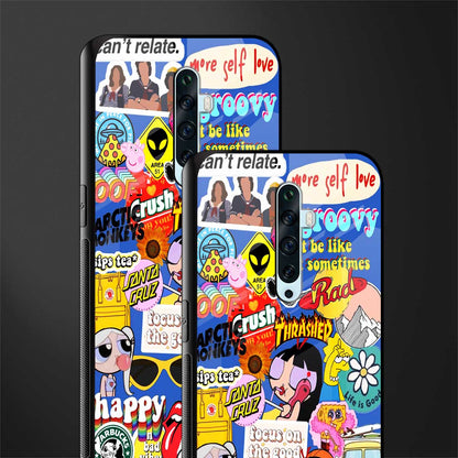 classic collage aesthetic glass case for oppo reno 2z image-2