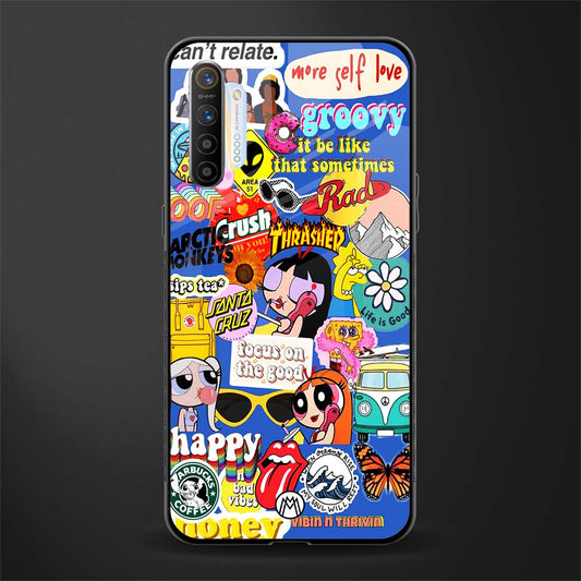 classic collage aesthetic glass case for realme x2 image
