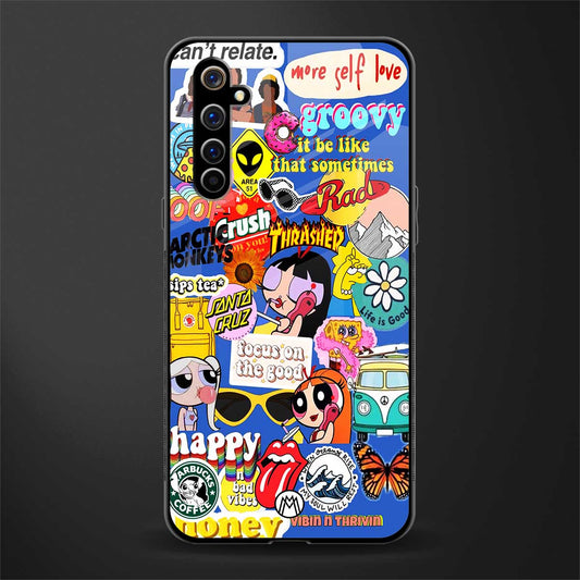 classic collage aesthetic glass case for realme x50 pro image