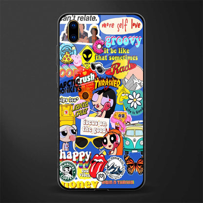 classic collage aesthetic glass case for vivo v11 pro image