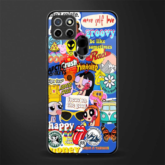 classic collage aesthetic glass case for realme narzo 30a image