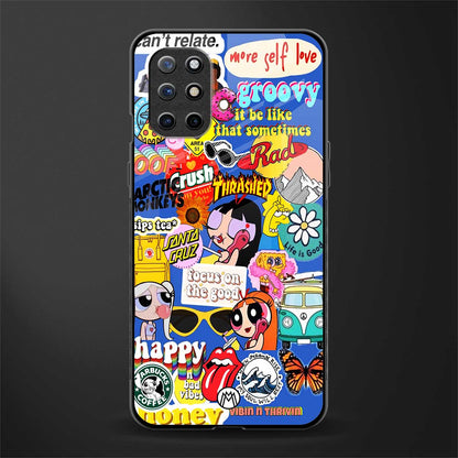 classic collage aesthetic glass case for oneplus 8t image