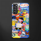 classic collage aesthetic glass case for oppo reno 4 pro image