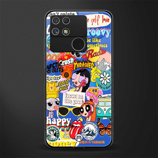 classic collage aesthetic back phone cover | glass case for realme narzo 50a