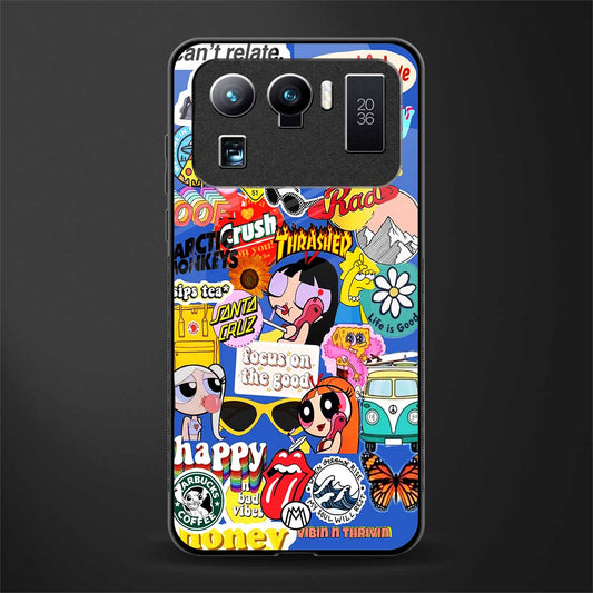 classic collage aesthetic glass case for mi 11 ultra 5g image