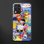 classic collage aesthetic back phone cover | glass case for samsung galaxy m33 5g