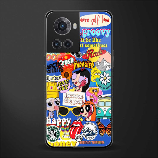 classic collage aesthetic back phone cover | glass case for oneplus 10r 5g
