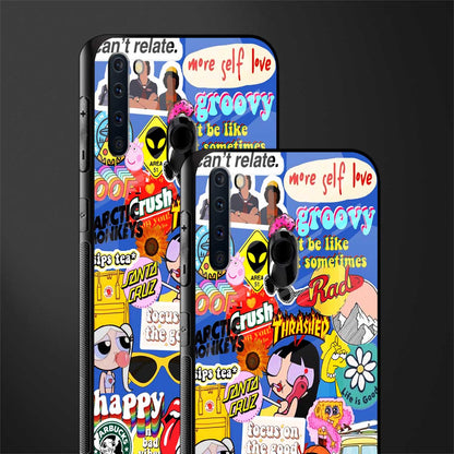 classic collage aesthetic glass case for samsung a21 image-2