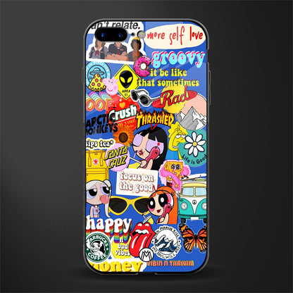 classic collage aesthetic glass case for iphone 7 plus image