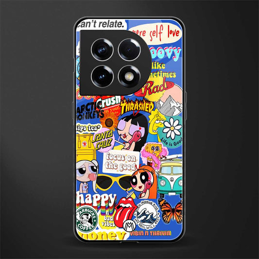 classic collage aesthetic back phone cover | glass case for oneplus 11