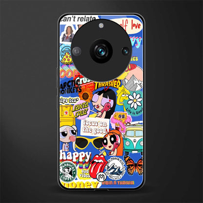 classic collage aesthetic back phone cover | glass case for realme 11 pro 5g