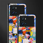 classic collage aesthetic back phone cover | glass case for iQOO 9 Pro