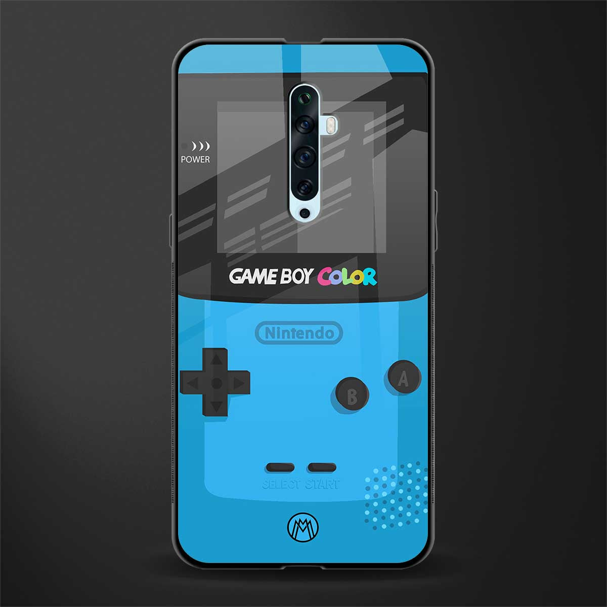 classic color gameboy glass case for oppo reno 2f image